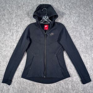 Nike Tech Fleece Windrunner Full-Zip Hoodie Womens Small Dark Navy Blue
